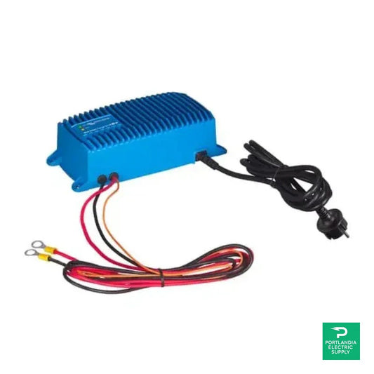 Victron Blue Smart IP67 Charger 12/25(1) 120VAC NEMA 5-15 - BPC122547106 — front view