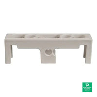 MidNite busbar insulator covers help protect from accidental shorts. - MN1/0SBBC-W (Short white) — front view