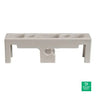 MidNite busbar insulator covers help protect from accidental shorts. - MN1/0SBBC-W (Short white) — front view