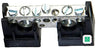Midnite Short Busbar Shorter version of the insulated bus bars. - Black - MNSBB-B — front view