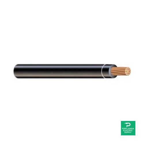 Cerro Wire 8 AWG THHN/THWN-2 Stranded Copper Black 500' - 8THHNCSTRBLAX500 — front view