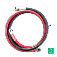 Outback Power FLEXware 175A 120-inch 2/0 AWG DC Ring Terminal Cable w/ Red Heat Shrink - FW-CABLE175-120R