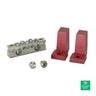 Outback Power Short Terminal Bus Bar With Red Insulators - STBB-RED