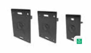 Quick Mount End Cap Light Black [5 bags of 10] - QMR-CPL-B-50 — side angle