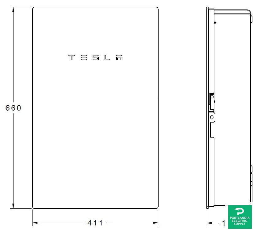 Tesla Powerwall Communications Gateway - Tesla Backup Gateway 2 — front view