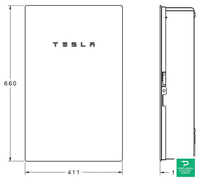 Tesla Powerwall Communications Gateway - Tesla Backup Gateway 2 — front view