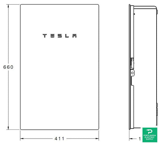 Tesla Powerwall Communications Gateway - Tesla Backup Gateway 2 — front view