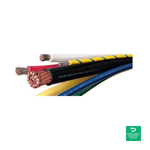 Cobra Wire & Cable 4/0 Battery Cable - 4/0-X-FLEX-B — front view