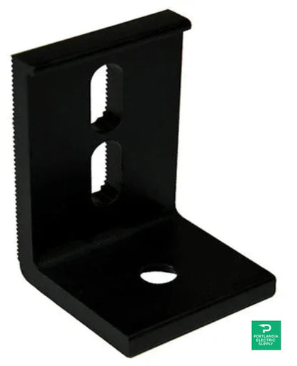 Ecofasten Black Metal Roof Slotted L-foot - L-102-3-BLK