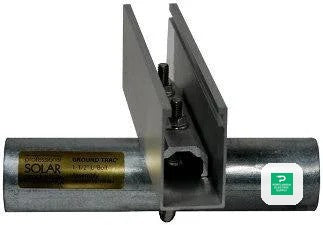 Prosolar Groundtrac Clear U-bolt Assembly - A-UAS-1S — side angle