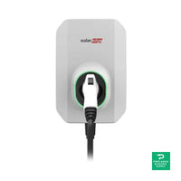 SolarEdge 40A 240VAC AC Level 2 Smart EV Charger w/ 25ft Cable & Holder - SE-EV-SA-KIT-LJ40P — front view