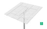Preformed Line Products POWER-FABÂ® Top-of-Pole PV Mounting System - TPM6-H — side angle