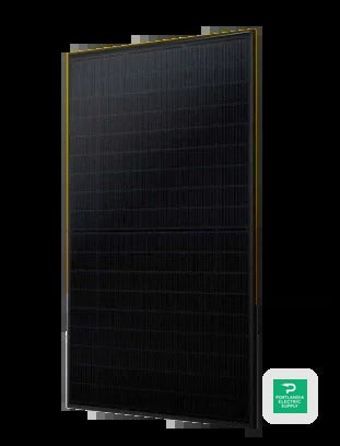 Solar 4 America 108 Mono Cells Black/Black 410w Solar Panel - S4A410-108MH10BB — side angle