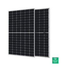 Talesun 108 Mono Cells Black/Silver 440w Solar Panel - TM7G54M 440W — front view