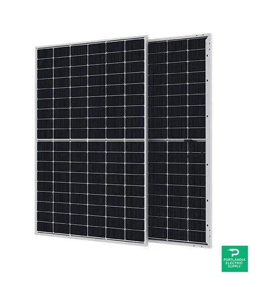 Talesun 108 Mono Cells Black/Silver 440w Solar Panel - TM7G54M 440W — front view