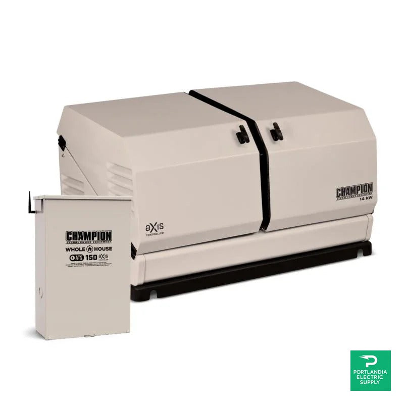 Champion 14kW aXis Generator w/150A SE NEMA 3R whole house aXis ATS - 100836