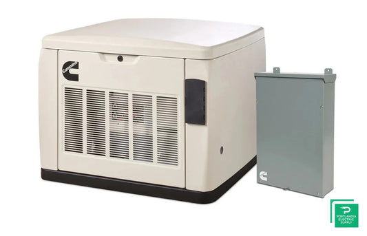 Cummins RS20AC - 20kW Quiet Connect Series 120/240V 1 Phase Air Cooled Standby Generator with 200A, SE, 3R ATS - A071Z402…