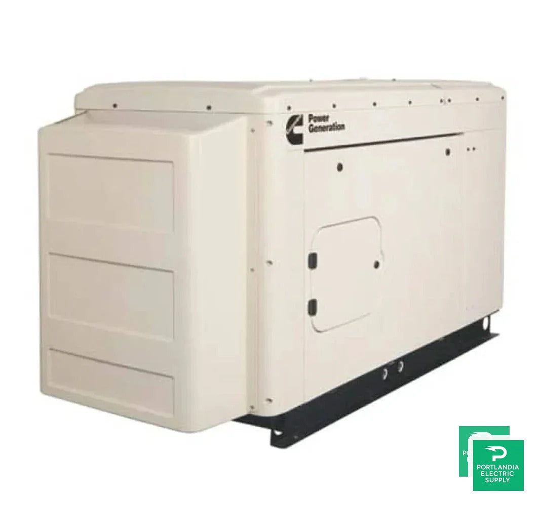 Cummins RS25 - 25kW Quiet Connect Series 120/208V 3 Phase Liquid Cooled Standby Generator - A051Y399 — front view