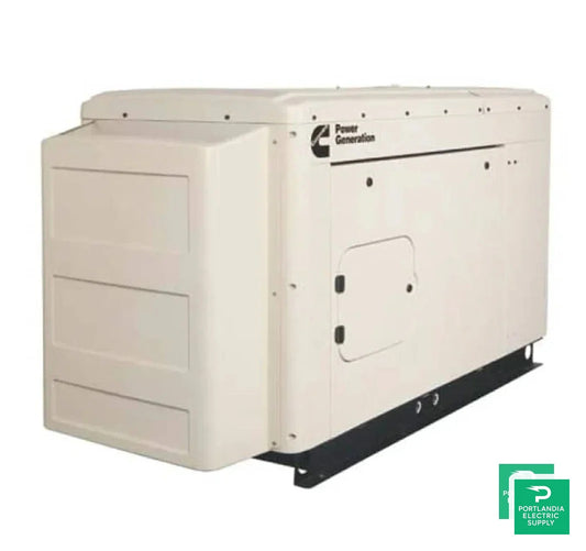 Cummins RS25 - 25kW Quiet Connect Series 120/208V 3 Phase Liquid Cooled Standby Generator - A051Y399 — front view