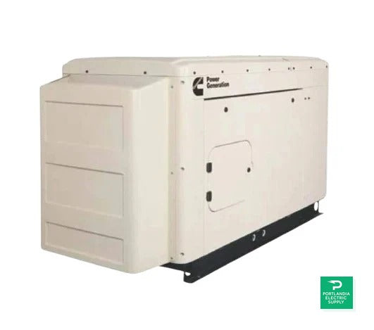 Cummins RS36 - 36kW Quiet Connect Series 120/240V 3 Phase Liquid Cooled Standby Generator - A051Y413 — front view