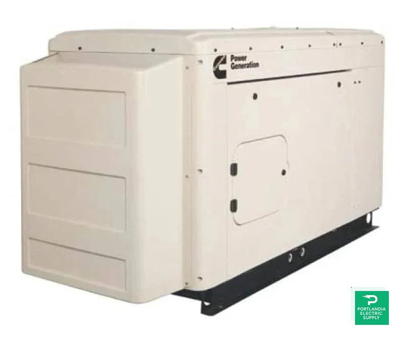 Cummins RS36 - 36kW Quiet Connect Series 277/480V 3 Phase Liquid Cooled Standby Generator - A051Y416 — front view