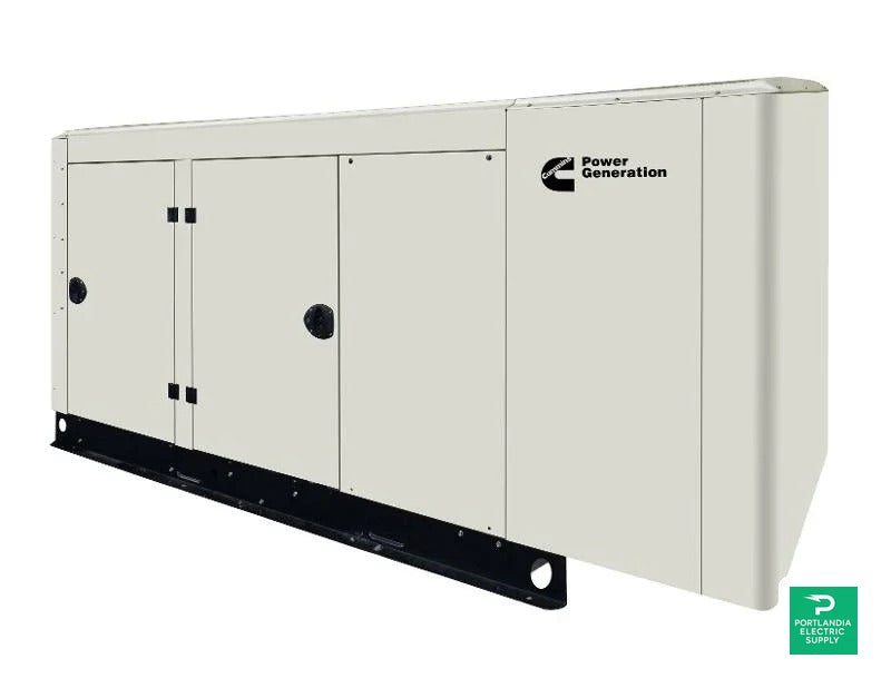 Cummins RS80 80kW Standby Generator | 3-Phase 120/208V | Quiet Connect — front view