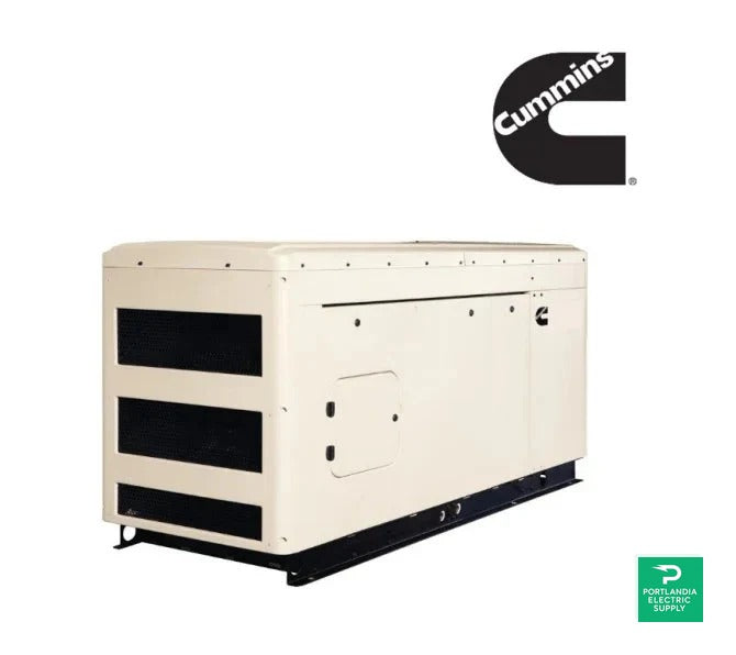 Cummins C80D6C - 80kW Quiet Connect Series 120/240V 1 Phase Liquid Cooled Standby Generator - A063P969 — front view