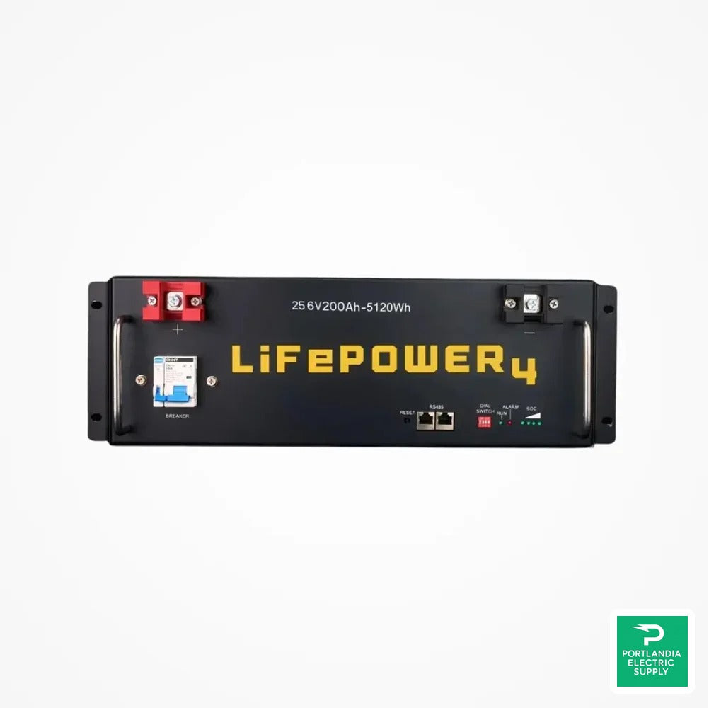 EG4 Electronics LifePower4 V1 24V 200AH Server Rack Battery - EG4LP24V200AV1 — front view