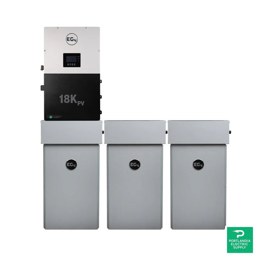 EG4 Electronics 18kPv + 3 x EG4 Electronics PowerPro 42.9kWh Capacity Energy Storage System - PP-16/280A3-18K1-AWLL…