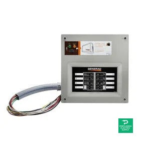 Generac 50 Amp HomeLink MTS, 10-16 circuits, flush or surface mount, NEMA 1 — side angle