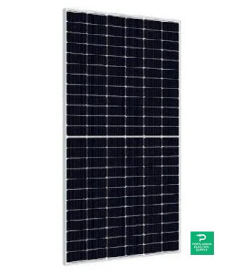 VSUN 410-144BMH-DG 410W Bifacial Solar Panel — side angle