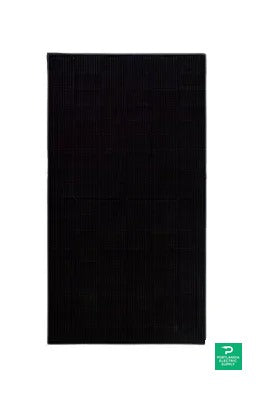 Hyperion (Runergy) 405W Solar Panel 108 Cells Bifacial HY-DH108P8B-405 Wholesale 36 panels per pallet — side angle