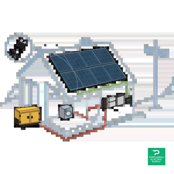 7 kW Roof-Top Off-Grid System with String Inverter and Battery