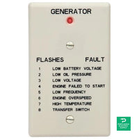 Briggs and Stratton Remote Status Panel - Briggs & Stratton Controller (Hard-Wired) - Red Light - 6144 — front view