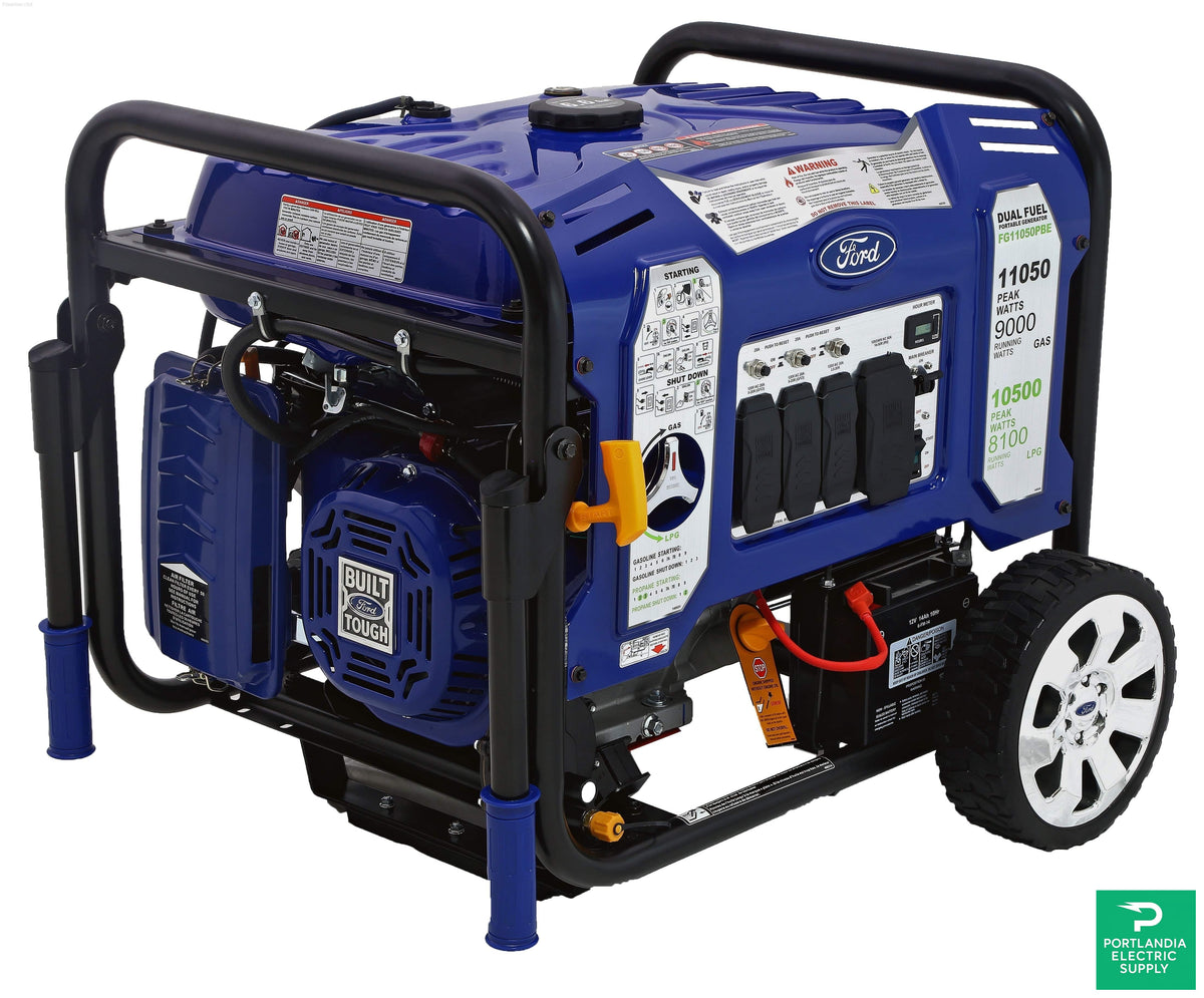 Pulsar-Ford Branded Dual Fuel Portable Generators - FG11050PBE — front view