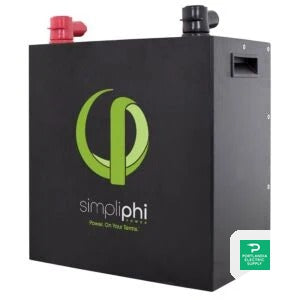 Briggs and Stratton Simpliphi Mock Up PHI 3.8 kWh w/ Breaker-053012 MU-3.8 — side angle