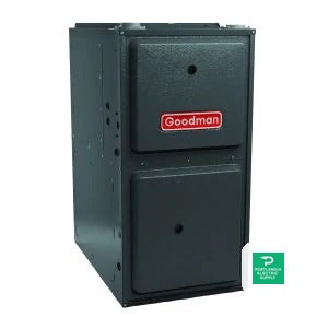 Goodman 92% Single Stage Gas Furnace (Upflow) w/ 9 Speed ECM Replaces GM9S92 - GR9S921005CN — side angle