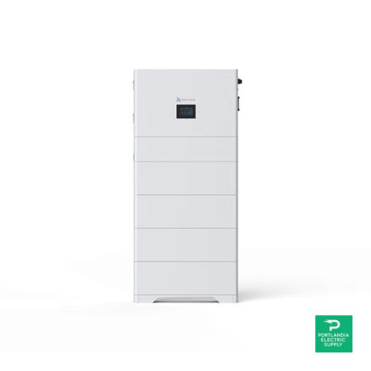 Roypow ESS includes 15KW Hybrid inverter and 25.5KWH LiFePO4 Battery pack of 5 RBmax 5.1H Batteries - SUN15000S-U/A-5