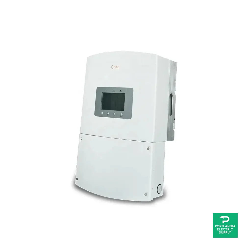 Solis 6.0kW Single Phase Dual MPPT Hybrid Inverter - RHI-1P6K-HVES-5G-SPRT — side angle