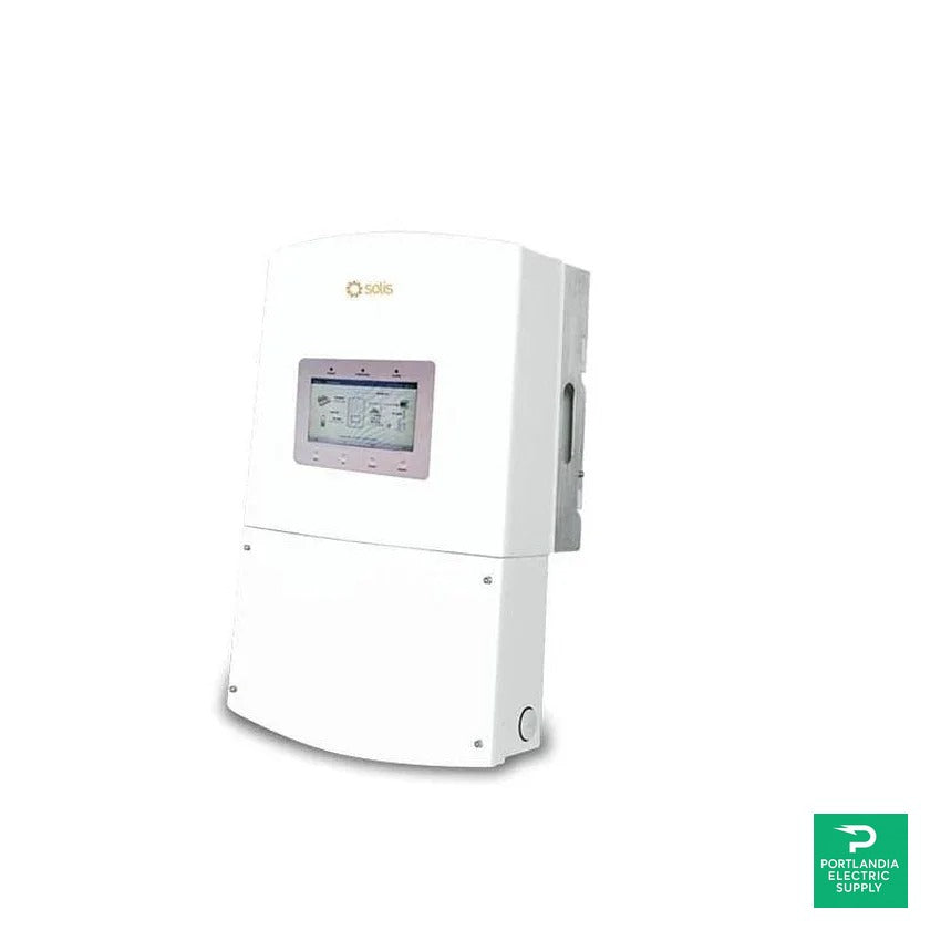 Solis Hybrid Inverter 7kw 5G Single Phase Dual MPPT. US Version - RHI-1P7K-HVES-5G-RSS — side angle