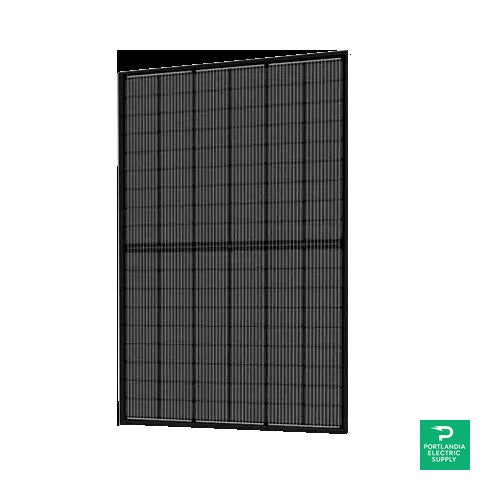 Sunmac 400W Black On Black 108 Half-cell Mono Solar Panel - SM400-M754SH-BB — side angle