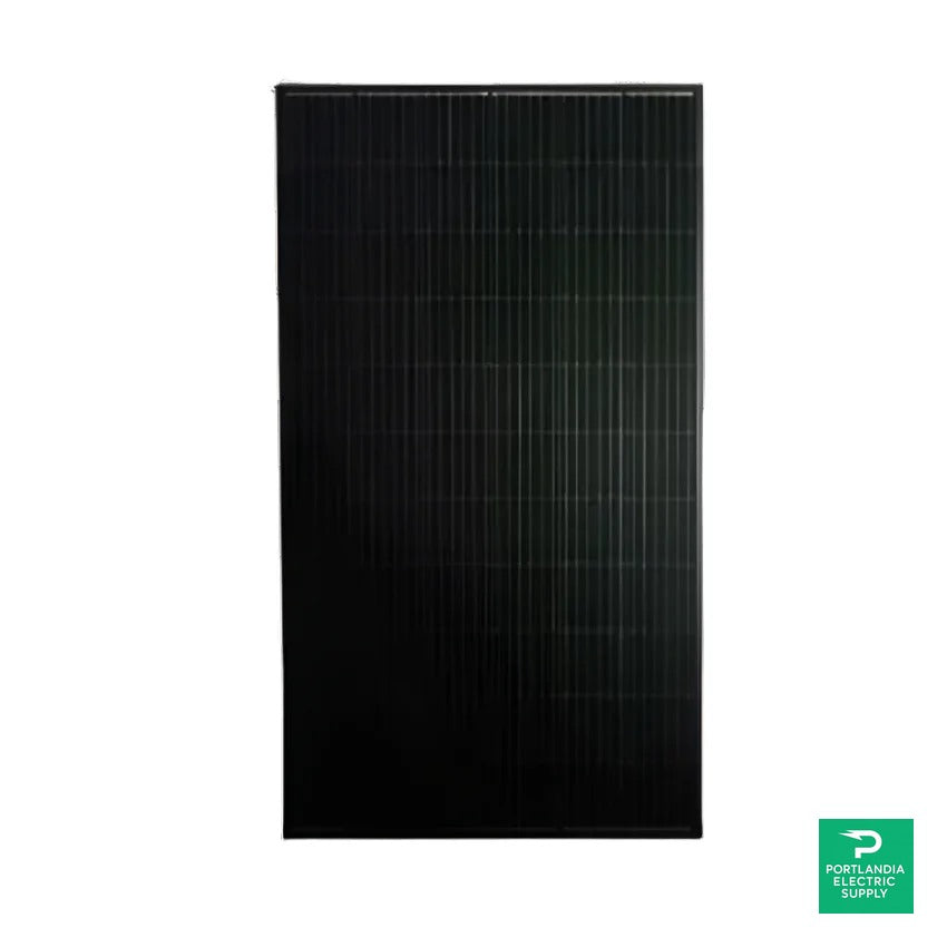 Mission Solar Energy 380W 66 Cell Perc Black/black 1000v Solar Panel. - MSE380SX5R — side angle