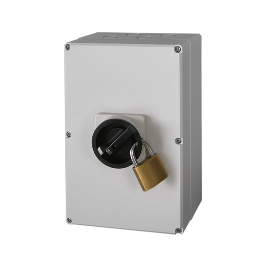 IMO Enclosed DC Switch IP66 2 Pole 1 String 55A 600 VDC SI55-PEL64R-2