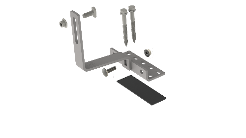 K2 Systems Universal Standard Hook+2 5.5" Base Kit w/EverSeal, 4000142-B