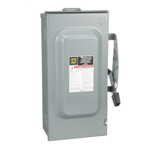 SquareD 100A 240V Fusible Disconnect 3P NEMA3R