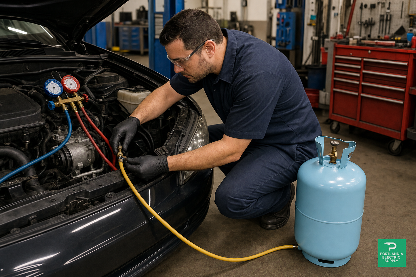 R-134a Refrigerant — automotive A/C service, PES Supply