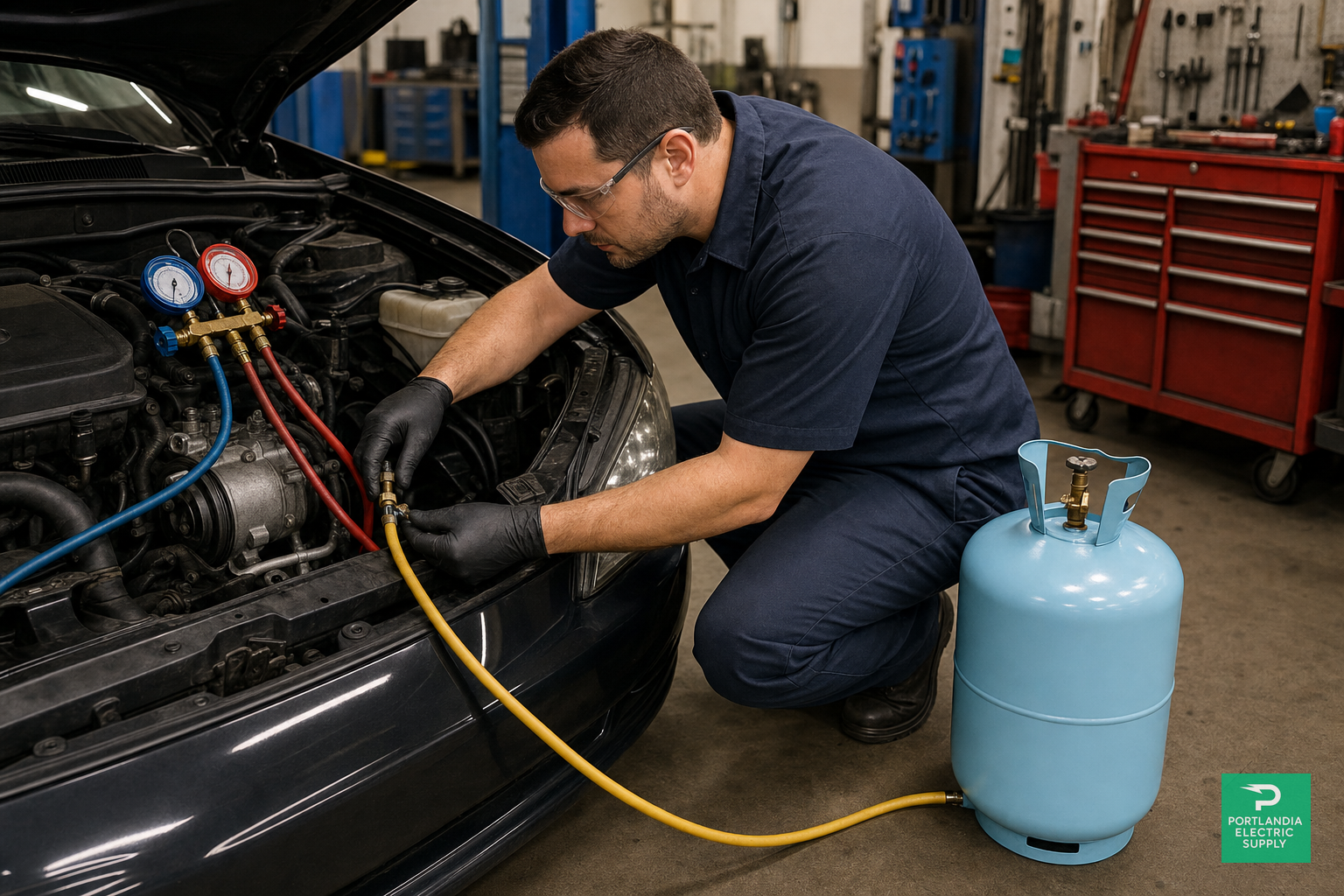 R-134a Refrigerant — automotive A/C service, PES Supply
