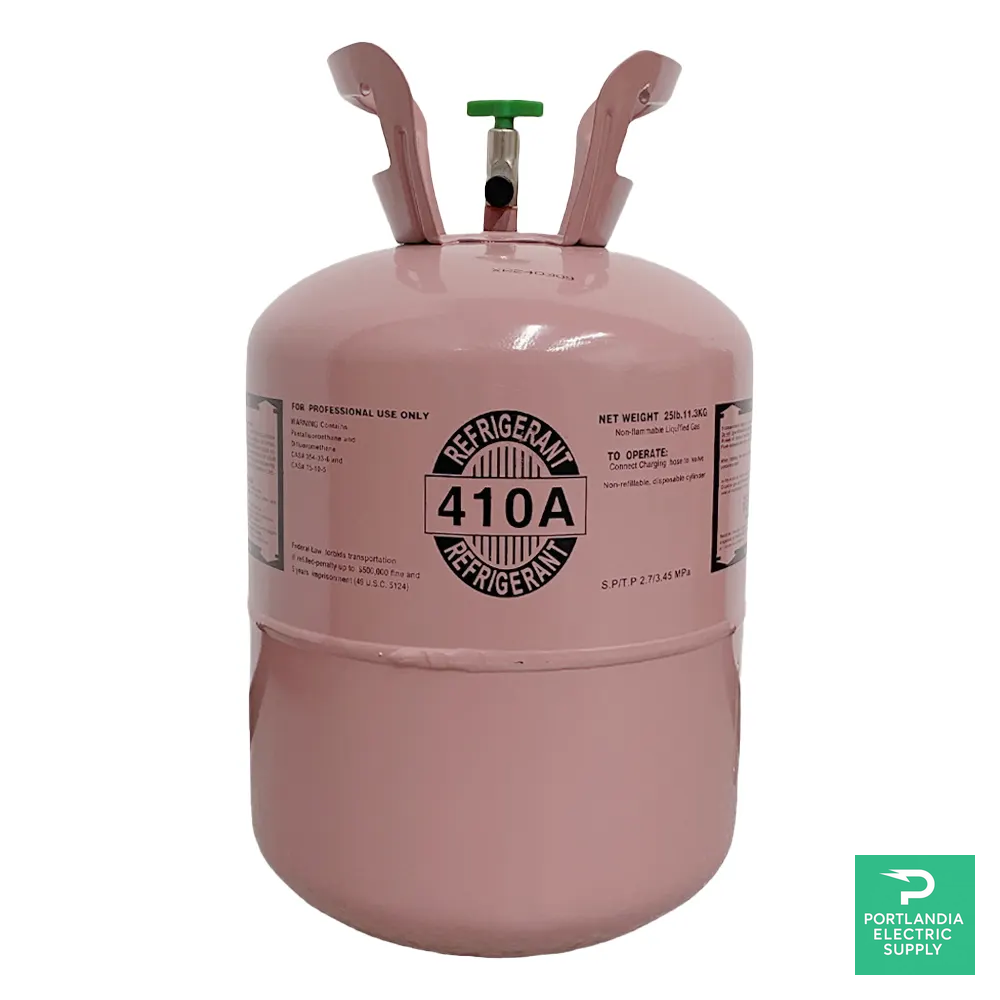 R-410A Refrigerant 25 lb Cylinder (Virgin, Factory-Sealed) — product photo, PES Supply