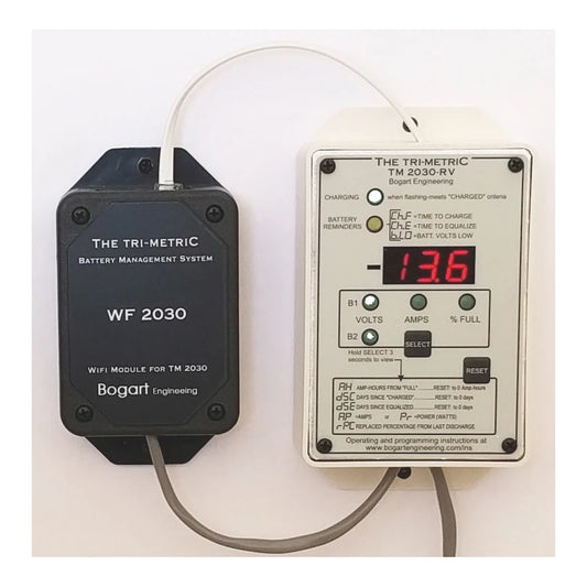 Trimetric 2030-RV-F DC Amp Hour Battery Meter System Monitor