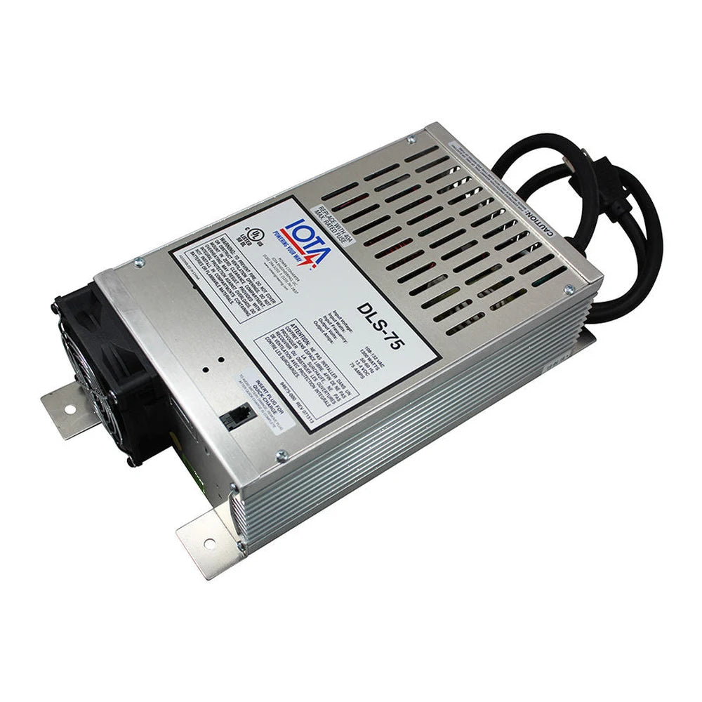 IOTA DLS-75, 12 volt 75 amp regulated battery charger/supply
